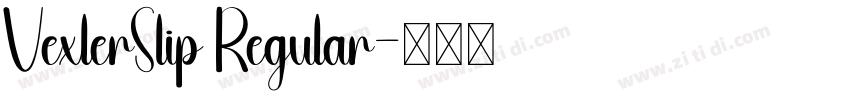 VexlerSlip Regular字体转换